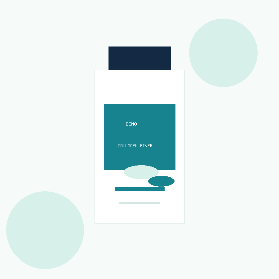 Демо опаковка на продукта Collagen River Peptides