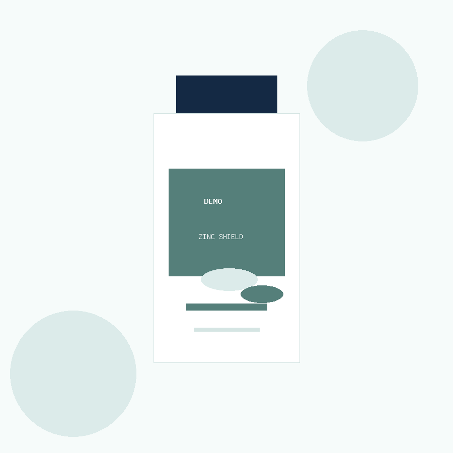 Демо опаковка на продукта Zinc Shield Trace